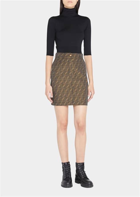 fendi skirt logo mini|farfetch fendi skirt.